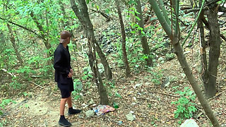 I Jerk and Cum at a Cruising Area, Where Condoms Are on the Tree and Pornmagazines on the Ground