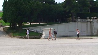 Amateur girls voyeur intercourse in public place