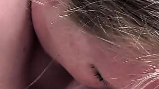 Chubby Blonde MILF Keeps Sucking When I Start Cumming Down Her Throat! She Drains Every Last Drop in Her Mouth!