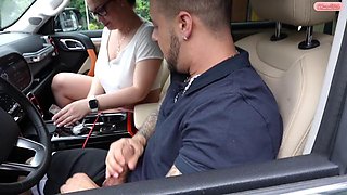 Cheating Wife Oksana Katysheva Deepthroats Jack 23s Massive Cock in Car After Hello Gre