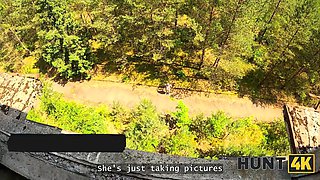 Hunt4k. cheating and knob riding in the abandoned place