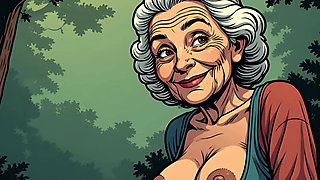 Topless Cartoon Grannies