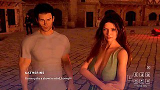 Married couple living the gamer life in steamy sex cartoons