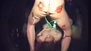 Hot amateur web cam girl in stockings and satin panties