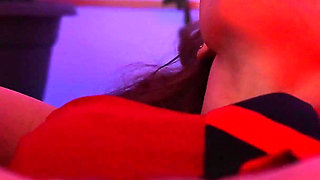Slut Knows How to Seduce You with Huge Anal Dildo and Flogger Spanks
