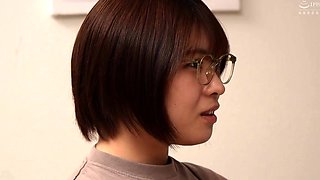 Hot asian bends over ass to finger her young horny pussy