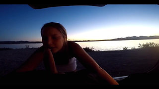 Wife Beach Vacation Sex and Suck Cock Twice