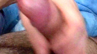 My Wife Gives Me a Gorgeous Night Handjob with a Copious Cum Blast