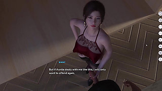 She is playing with his penis in a unique way. Gameplay.