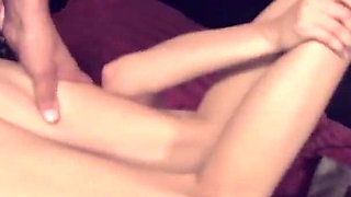 Hot brunette teen gets fucked hard in the bed