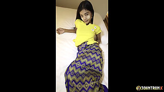 Johntronx - Horny Slim Thai Amateur Loves a Big Cock Inside Her Pussy