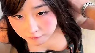 Japanese teen an himeno in black lingerie