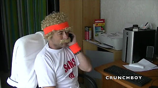 Slut creampied in jockstrap by funny boy