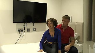 Brunette woman Pussy Kat fucks in doggy style