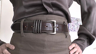Exciting Belt Fitting with a Linen Skirt, Part 2, Lady Victoria Valente