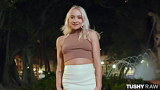 Tushyraw Cute Blonde Gets Her Perfect Little Ass Stretched