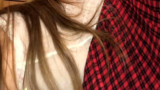 SMALL TIT BRUNETTE TATTOOED TEEN GIRLFRIEND CAUGHT IN SHOWER