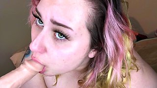 Big boobs milf masturbates with her dildo
