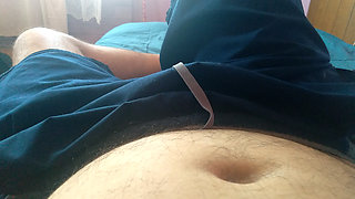 Gay man shows you his big dick naked to excite you