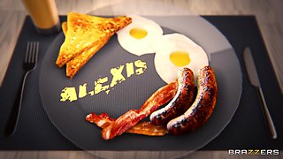 Alexis For Breakfast With Keiran Lee, Alexis Tae - Brazzers