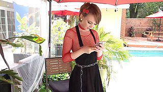 Merciless stud rams slender Lucy Valentine\u2019s wettened cunt!