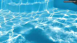 Underwater action with bonny Angelica Heart from Underwater Show