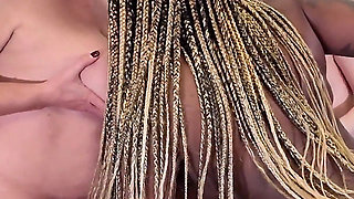 Interracial Face Sitting and Fucking Reverse Gangbang