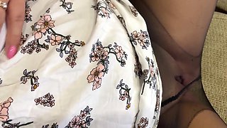 My Sexy Stepmom in Pantyhose Teases Me. Enjoy