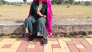 Hot Desi Indian Girlfriend Outdoor Sex - Big Tits Tight Pussy Fucked Rough in Field HD