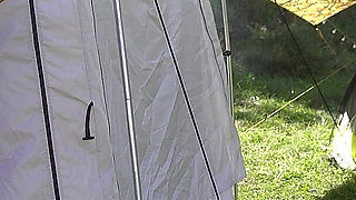 Risky Camping Masturbation - Almost Caught Outdoors