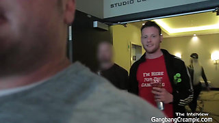 Ashton gets ready for Vegas gangbang with interview