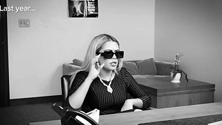 Big assed busty tit fuck and blowjob from curvy stunner