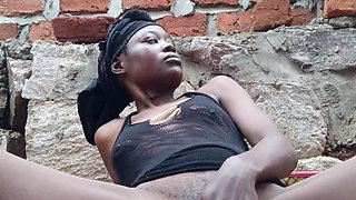 Cum with me while in an open place