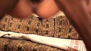 Busty blonde amateur blowjob and fingers her pussy