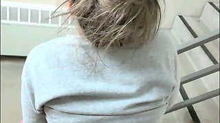 Hotel Elevator and Hallway Sex with Slutty Wife