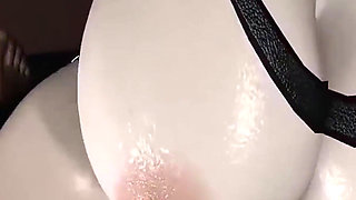3D Big Boobs Slut Mature MILF Teasing the Big Black to Cum in Her Asshole