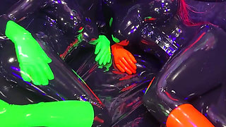 Glowing Through the Darkness. Happy Gas Mask Monday!