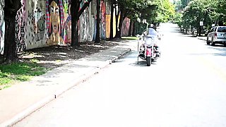 Hot babe Sophie Paris having horny solo toy masturbation