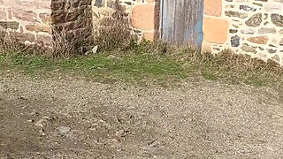 Big Squirt in an Abandoned House