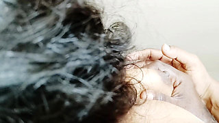 Indian Aunty Bathroom Sex, Fucking Husbend's Friend