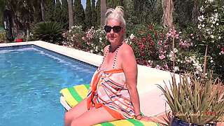 AuntJudysXXX - Meeting Hot Mature MILF Maggie Moon at the Pool