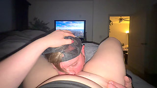 POV Amateur eats pussy to squirting orgasm