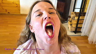 I'm Kneeling and Giving My Stepfather a Blowjob in Pajam