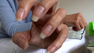 Lady Victoria Valentes German Long Fingernails Close-Up