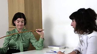 Clara Matthews & Kiki Helix - Hot lesbian student Kiki