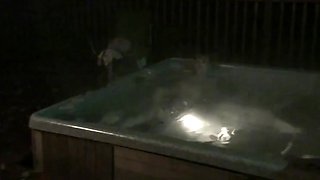 Natalia: Diapered in Hot Tub