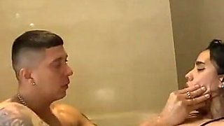 Real Homemade Video of Colombian Couple in the Bathtub