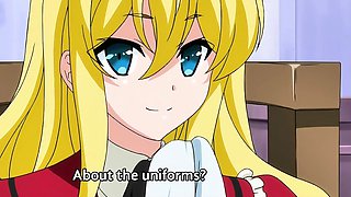 Blonde maid serves creamy morning ride in vintage uniform
