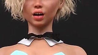 Stepmom Bunny Suit Spanked- Sexbot #17- Gameplay