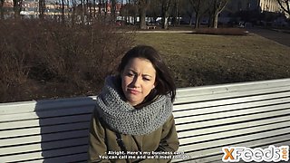 Hot brunette's film casting turned into a hardcore session